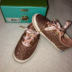 Kate spade KEDS rose gold infant shoes